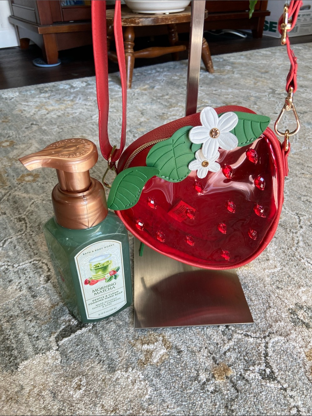 Red Strawberry Crossbody Bag Bath & Body Works - Picture 2 of 10